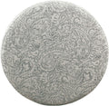 Upholstered round Storage Ottoman