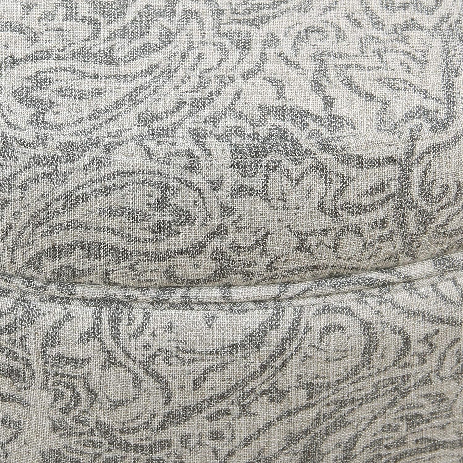 Upholstered round Storage Ottoman