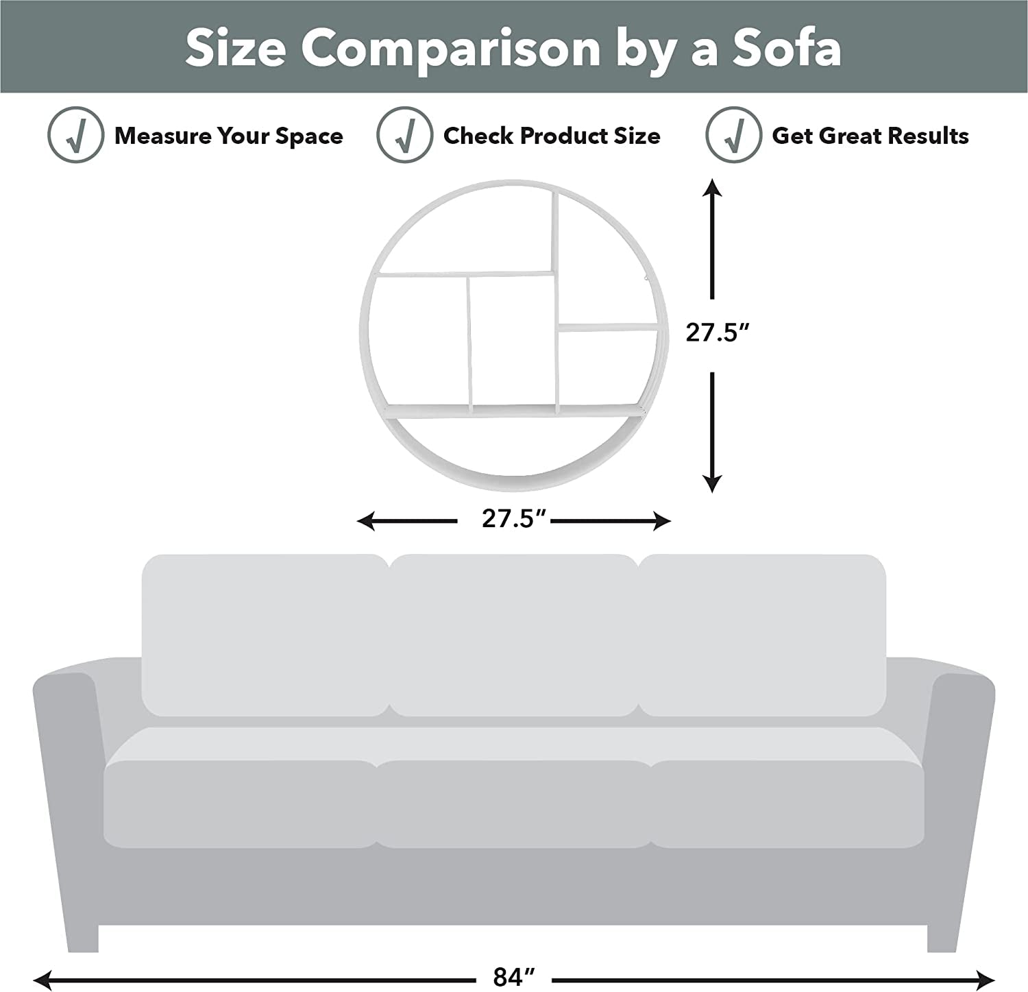 Round 3 Tier Wall Mounted Floating Shelf