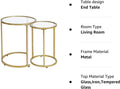 Glass Nesting Small Stacking Drink Coffee Table