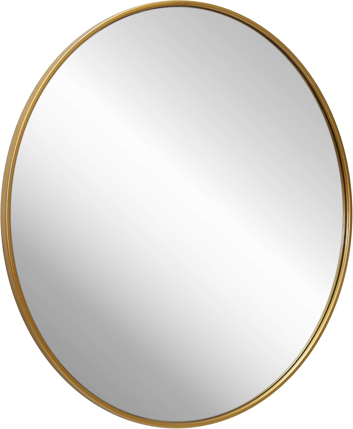 Gold Round Hanging Mirror