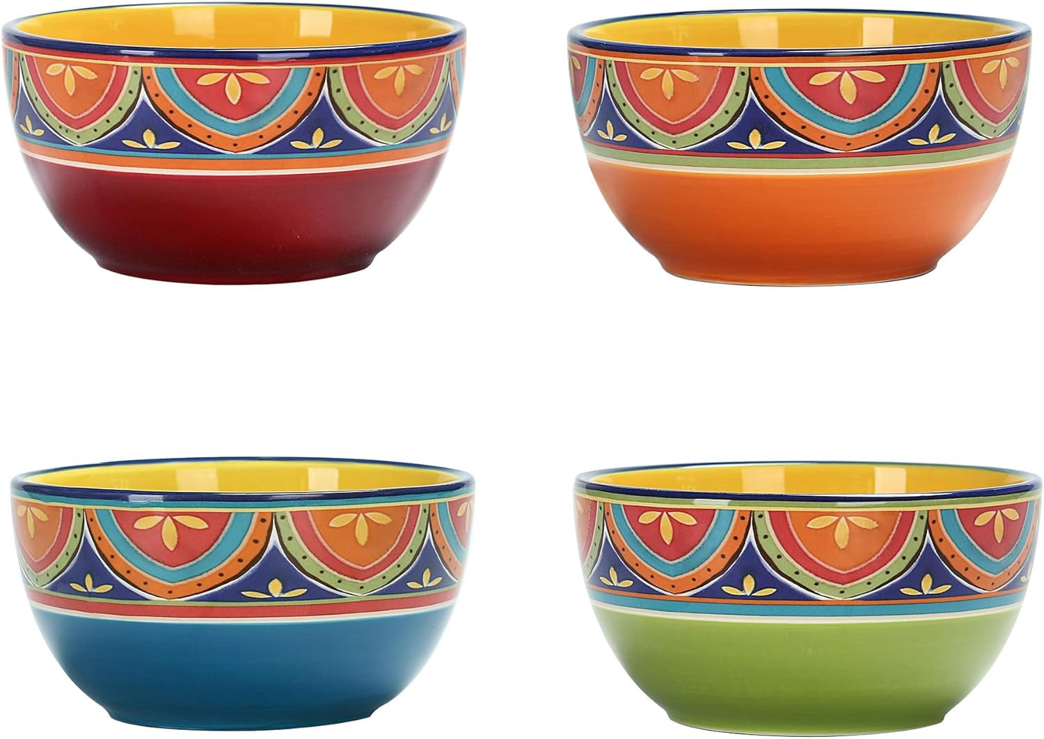 Tunisian Ceramic Cereal Bowls Set