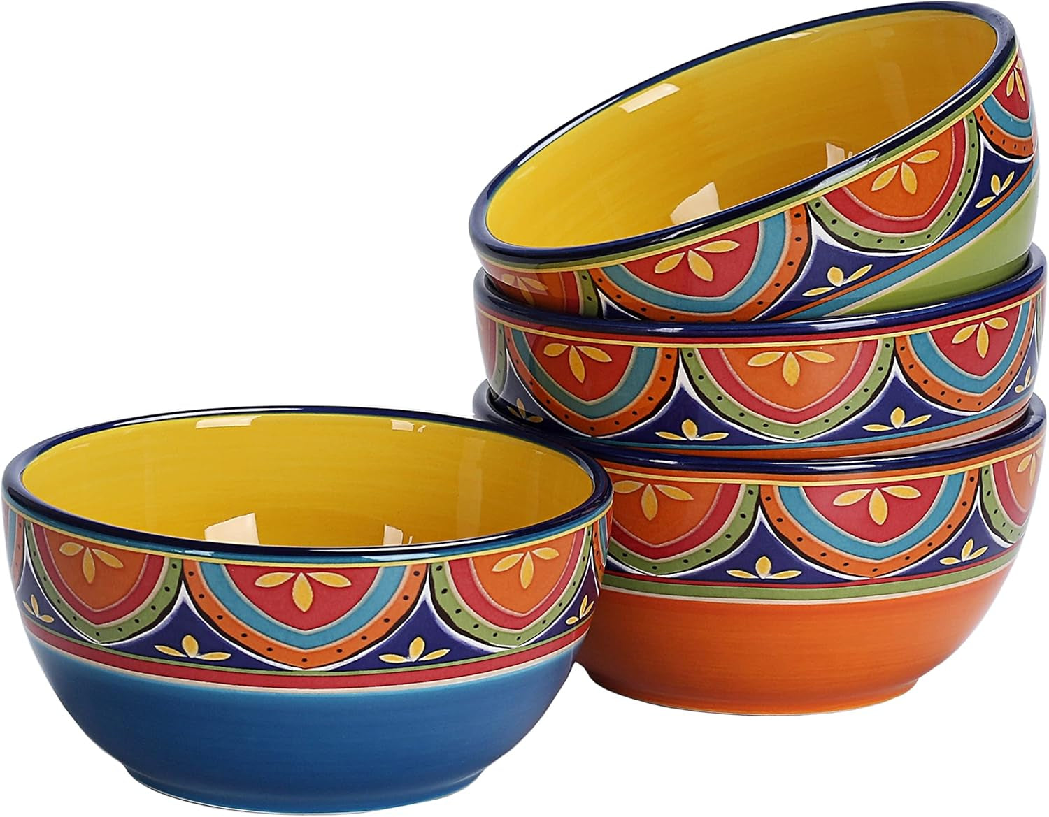 Tunisian Ceramic Cereal Bowls Set