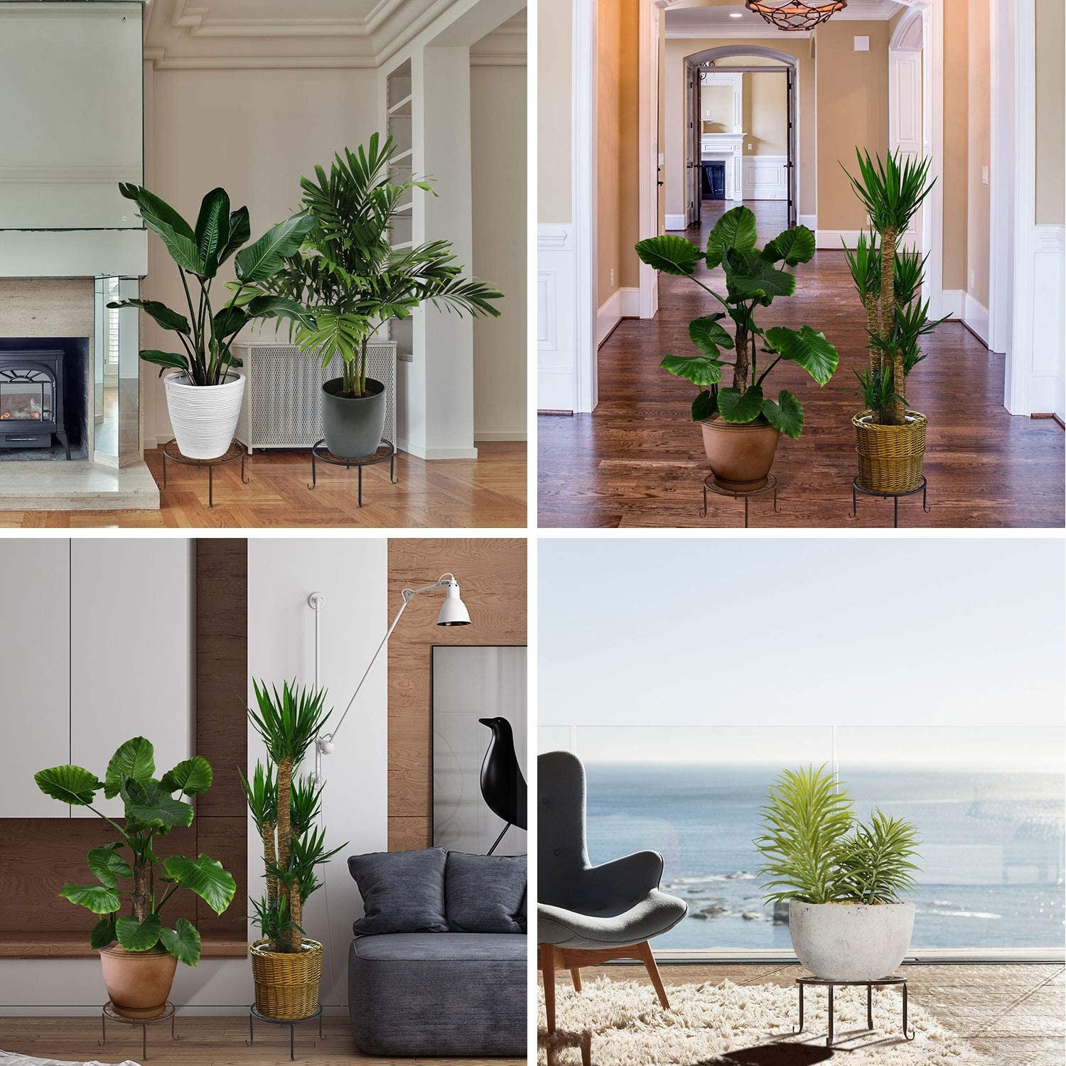 Heavy Duty Rustproof Metal Potted Plant Stands