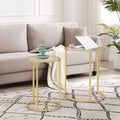 Glass Nesting Small Stacking Drink Coffee Table