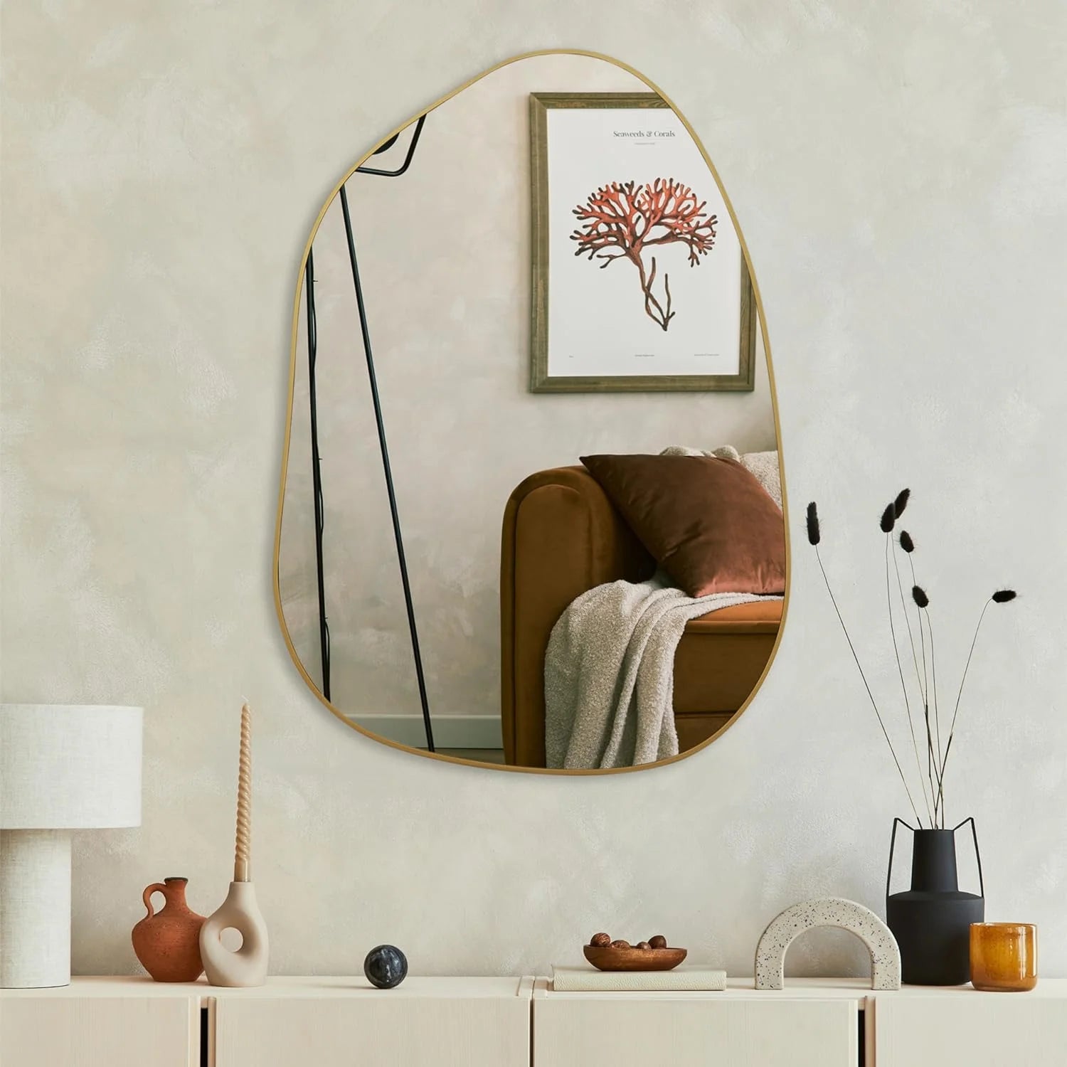 Irregular Wall Asymmetrical Mirror