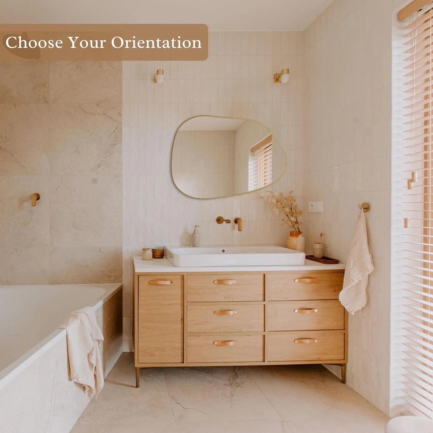 Irregular Wall Asymmetrical Mirror