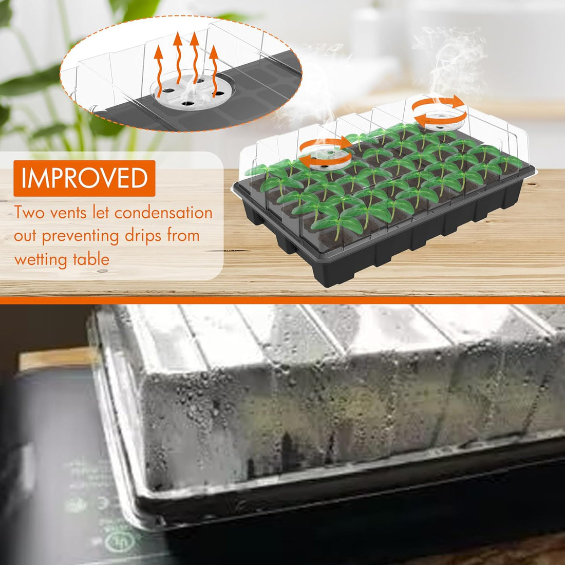 Seed Starter Plant Germination Trays Kits