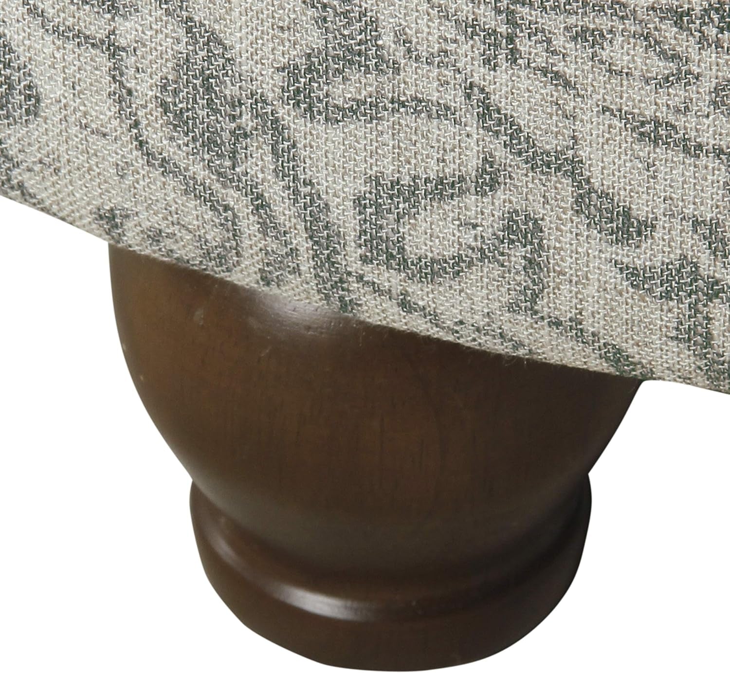 Upholstered round Storage Ottoman 