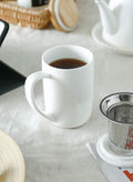 Porcelain Tea Mug with Infuser and Lid