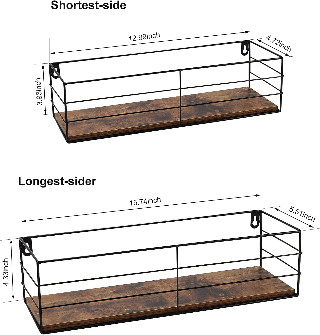 Floating Wall Mounted Storage Shelves